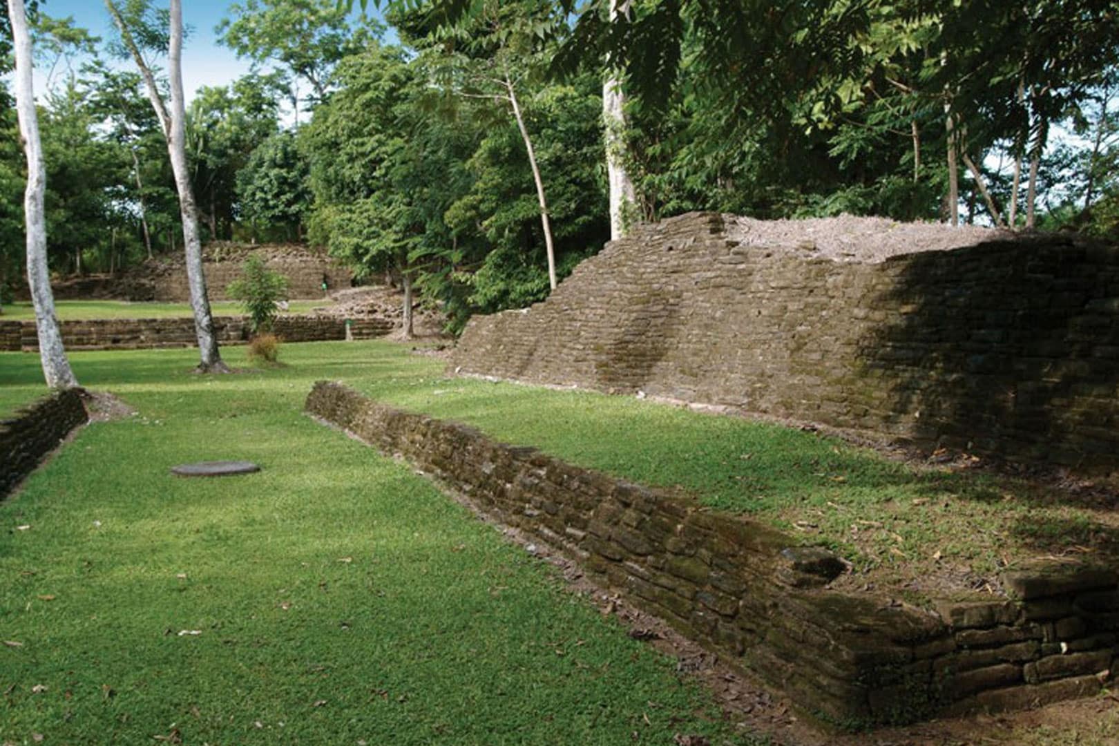 The second Maya temple inside the plaza at Nim Li Punit & Lubaantun at Umaya Resort & Adventures